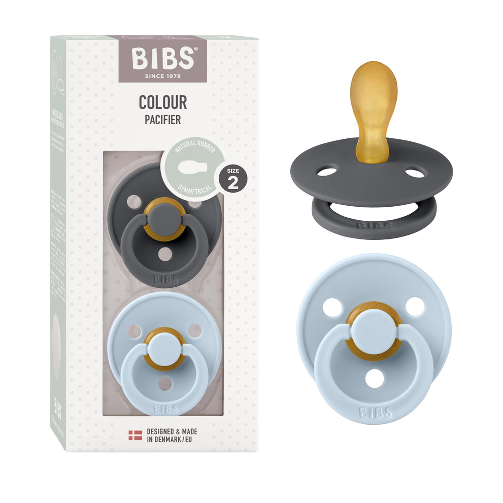 BIBS pacifiers 6-18 months 2-pack for reliable comfort during sleep and soothing moments.
