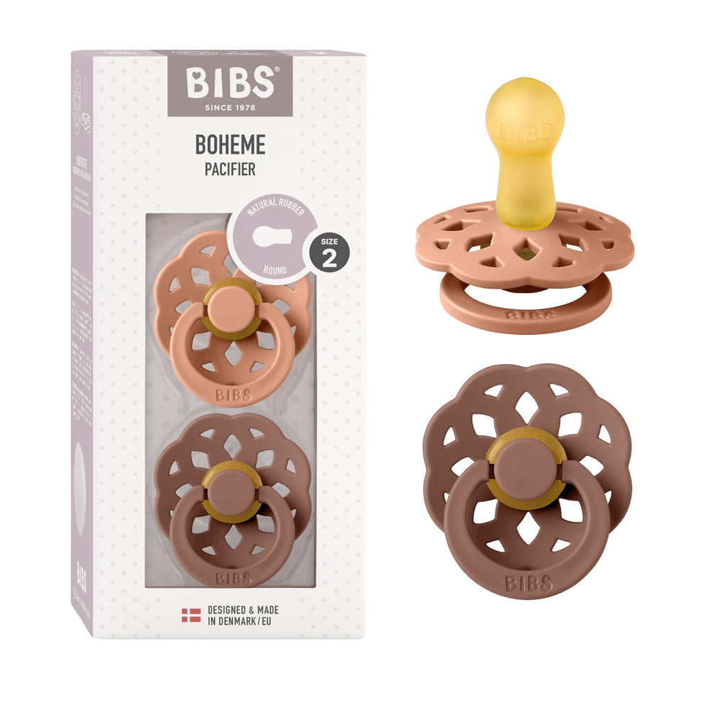 BIBS Boheme peach nipple closeup showing natural soothing texture
