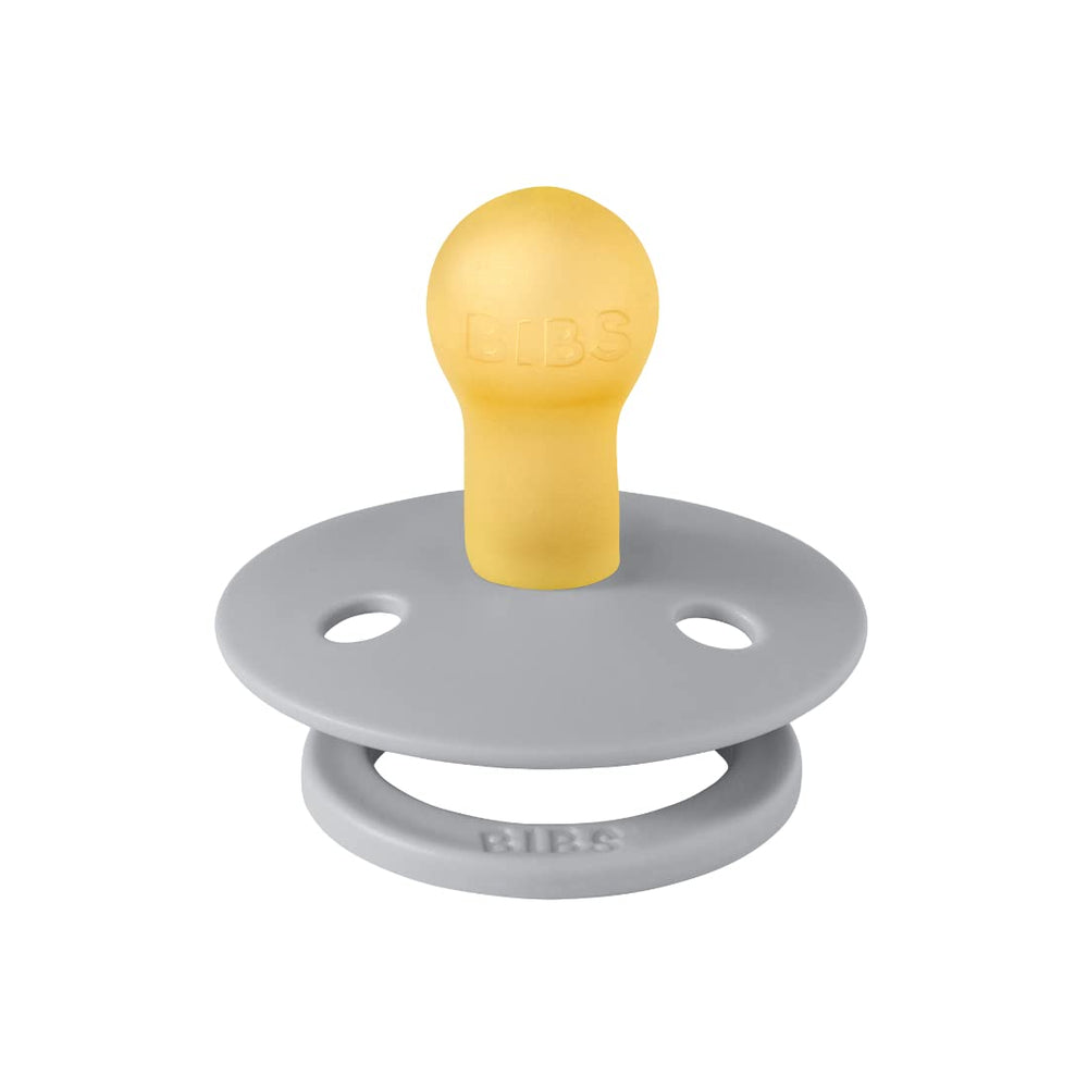 BIBS pacifiers BPA-free label closeup signals baby-friendly design.