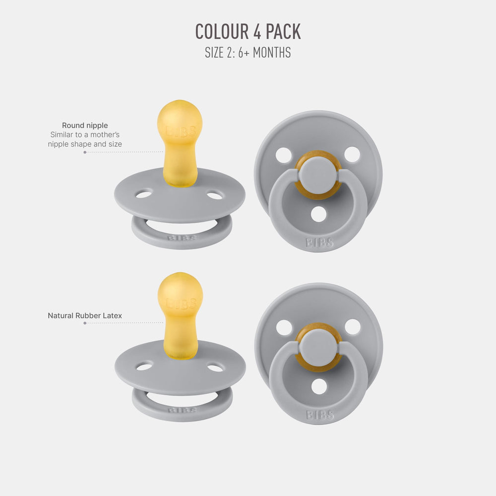 BIBS Cloud nipple close-up showcases natural rubber latex for gentle soothing