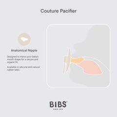 BIBS Couture Ivory Sage anatomical nipple closeup shows soft silicone and ergonomic shaping