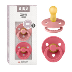 BIBS pacifiers dusty pink cora set of 2 for self-soothing and style