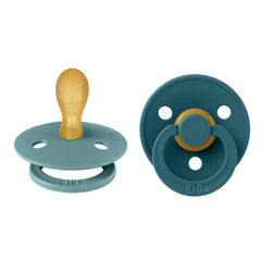 BIBS pacifiers Island Sea color pack provides gentle soothing for naps