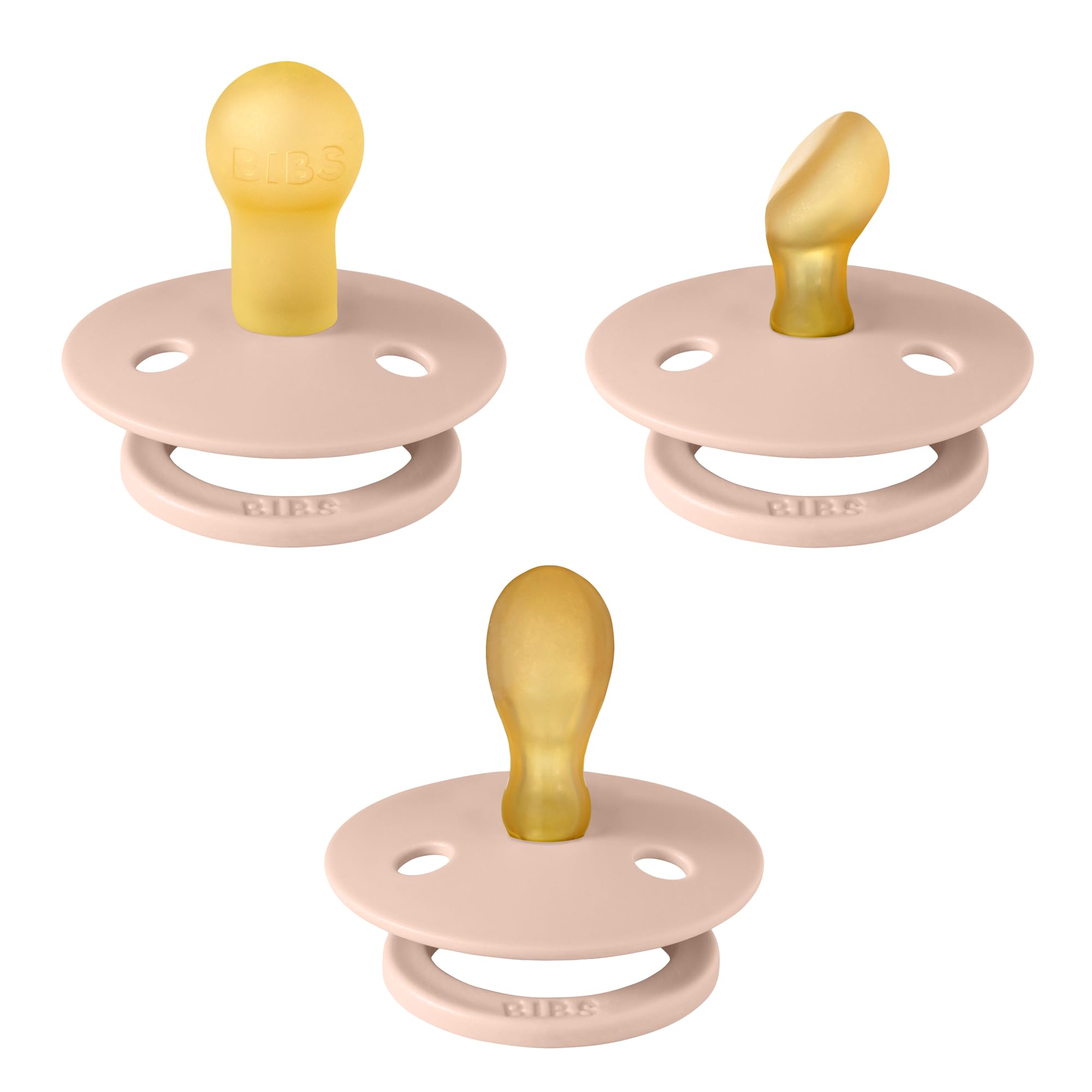 BIBS pacifiers round nipple closeup showcases natural sucking feel and calm transitions