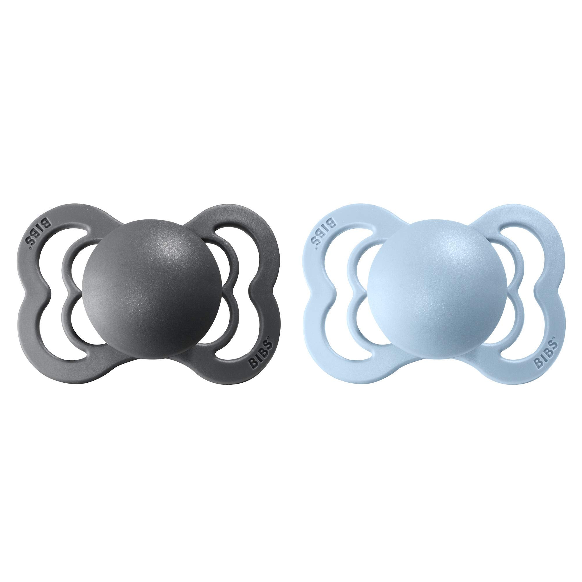 BIBS pacifiers supreme collection 2-pack in box for easy swapping