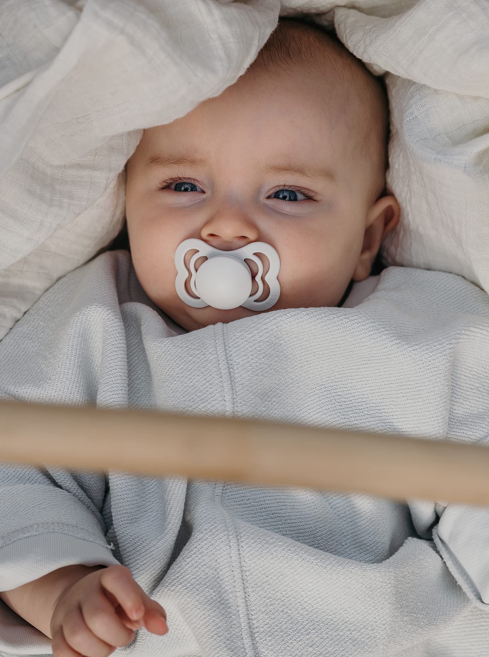 BIBS natural rubber nipple close-up supports natural sucking reflex comfort