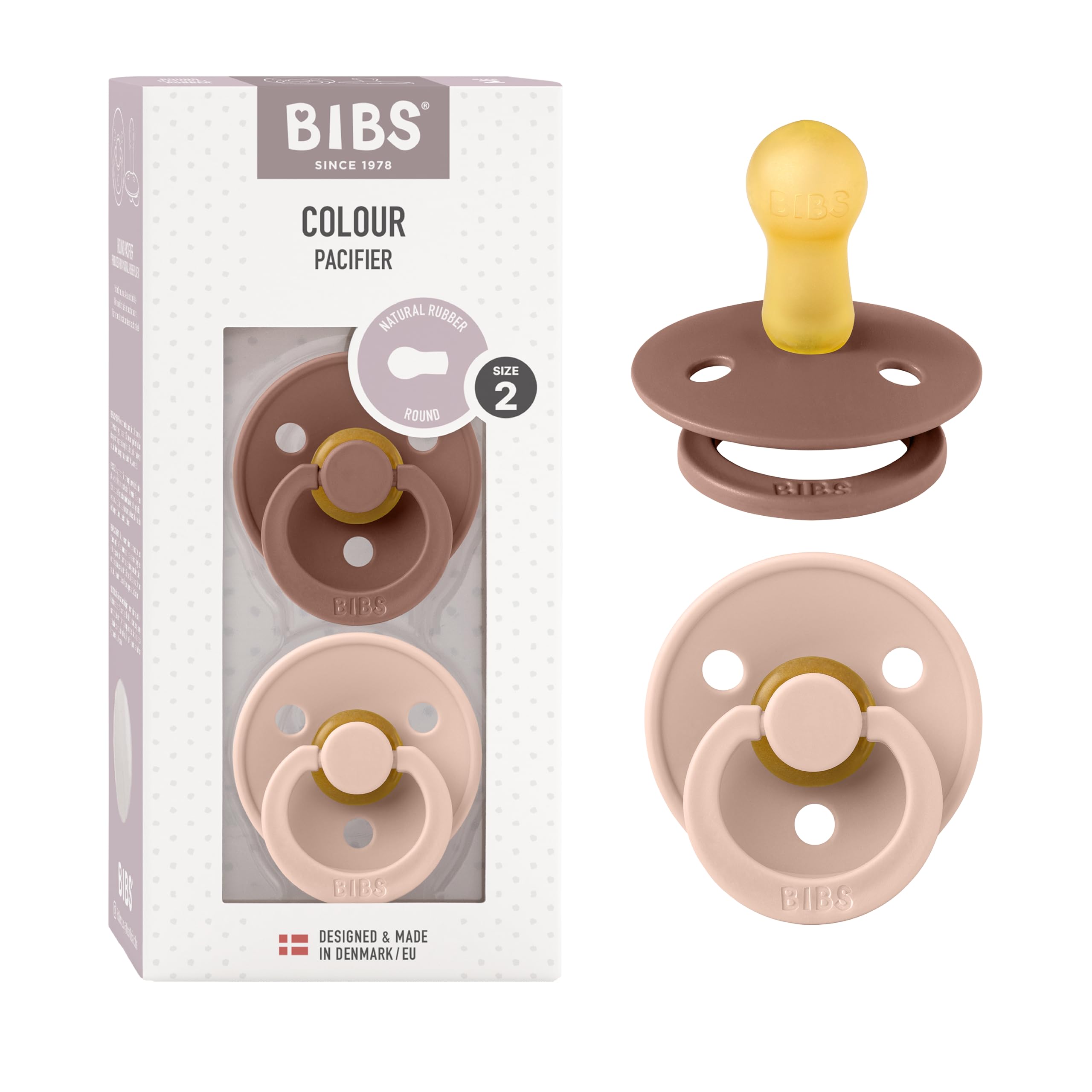 BIBS pacifiers Woodchuck close-up showing soothing design and premium feel