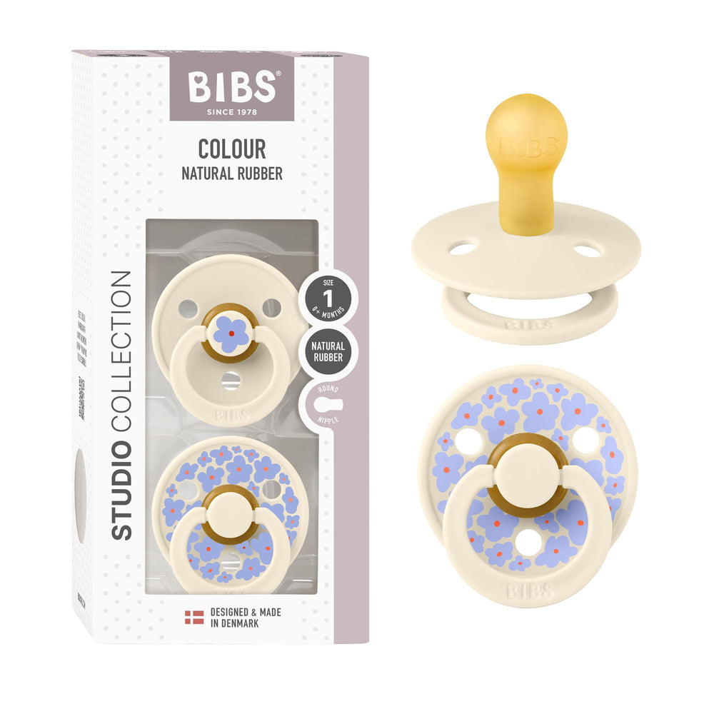 BIBS Studio 2-pack pacifier front view—elegant design supports comforting moments.