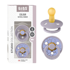BIBS Studio 2 Pack front view pacifier shows stylish Danish design for calm baby moments.