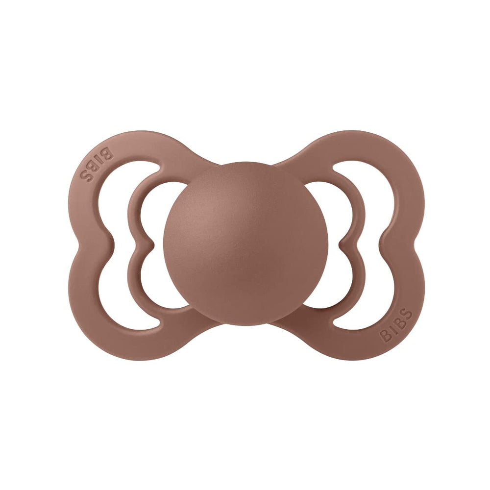 BIBS Supreme silicone material offers a soft, safe mouthfeel.