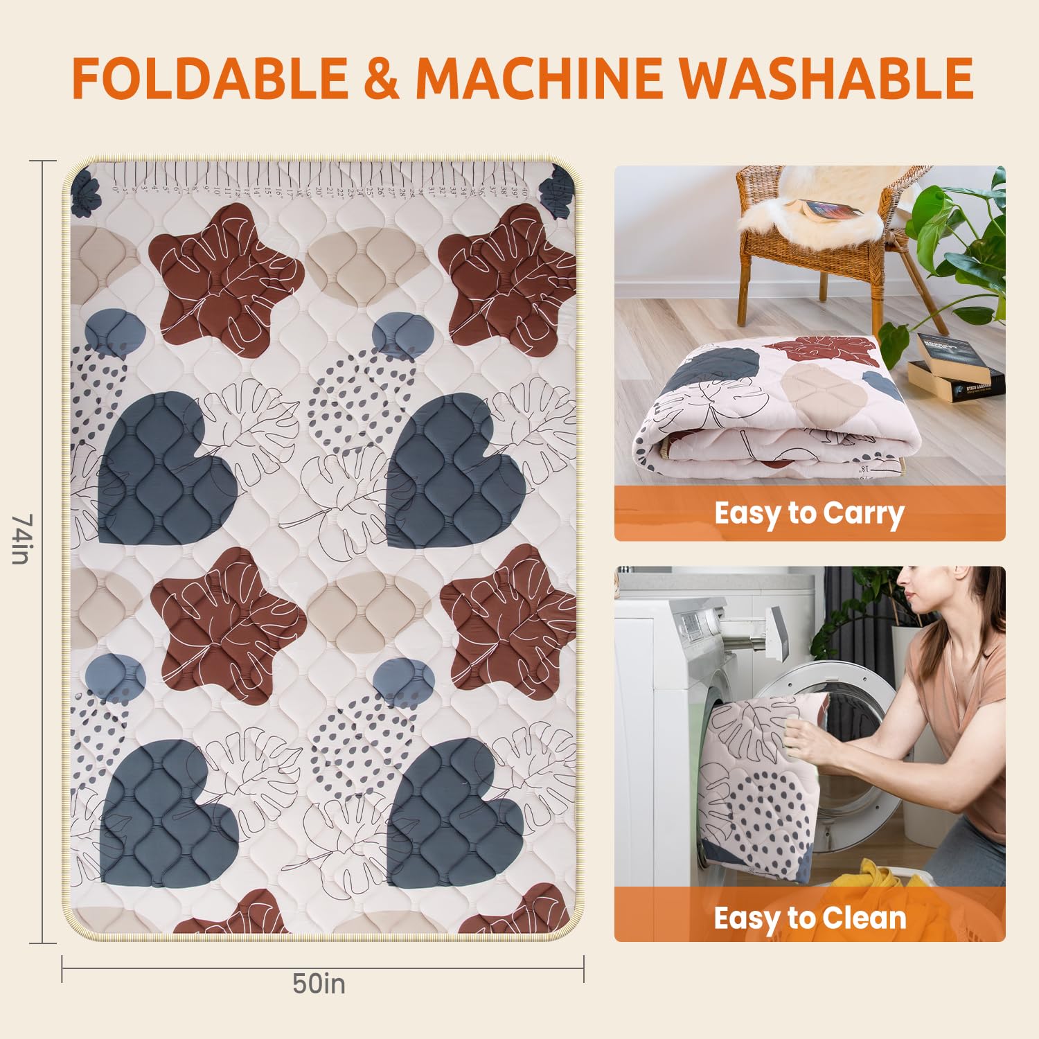 BICESTE boho leaf print adds playful style to baby spaces