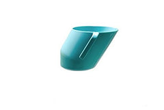 Bickiepegs Doidy Cup Turquoise shows a slanted rim for easier weaning and reduced spills