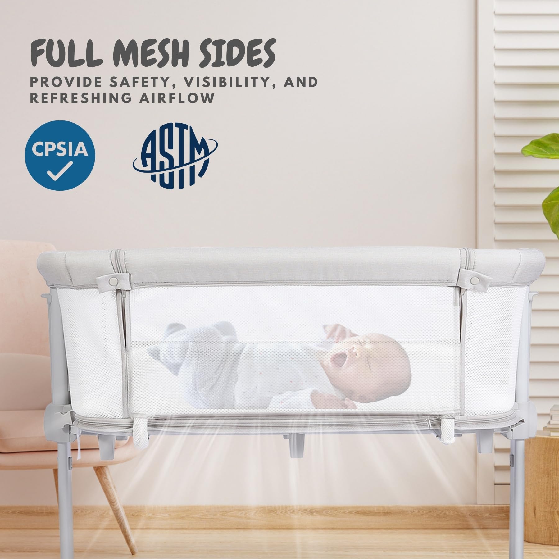 bicystar Baby Bassinet playpen mode for toddler exploration