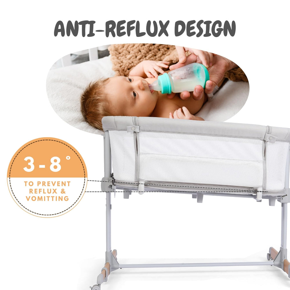 bicystar Baby Bassinet lockable wheels for smooth mobility