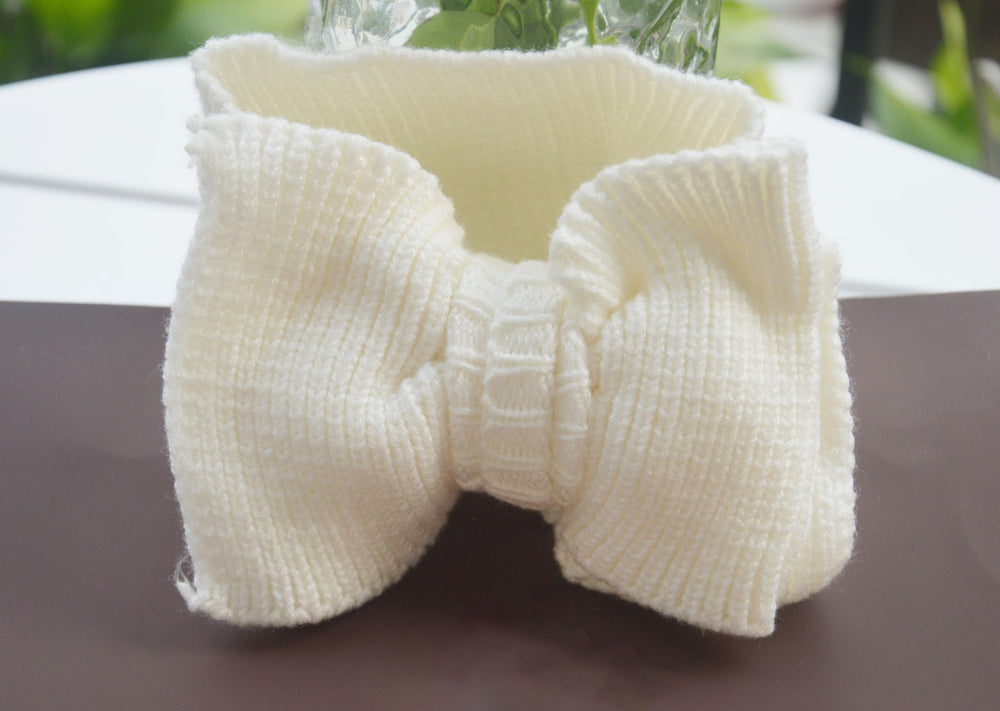 Bidadary toddler bow headband stretches to fit growing kids