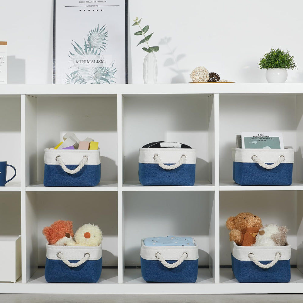 Bidtakay care tips show spot-cleaning to maintain look and shape of fabric baskets