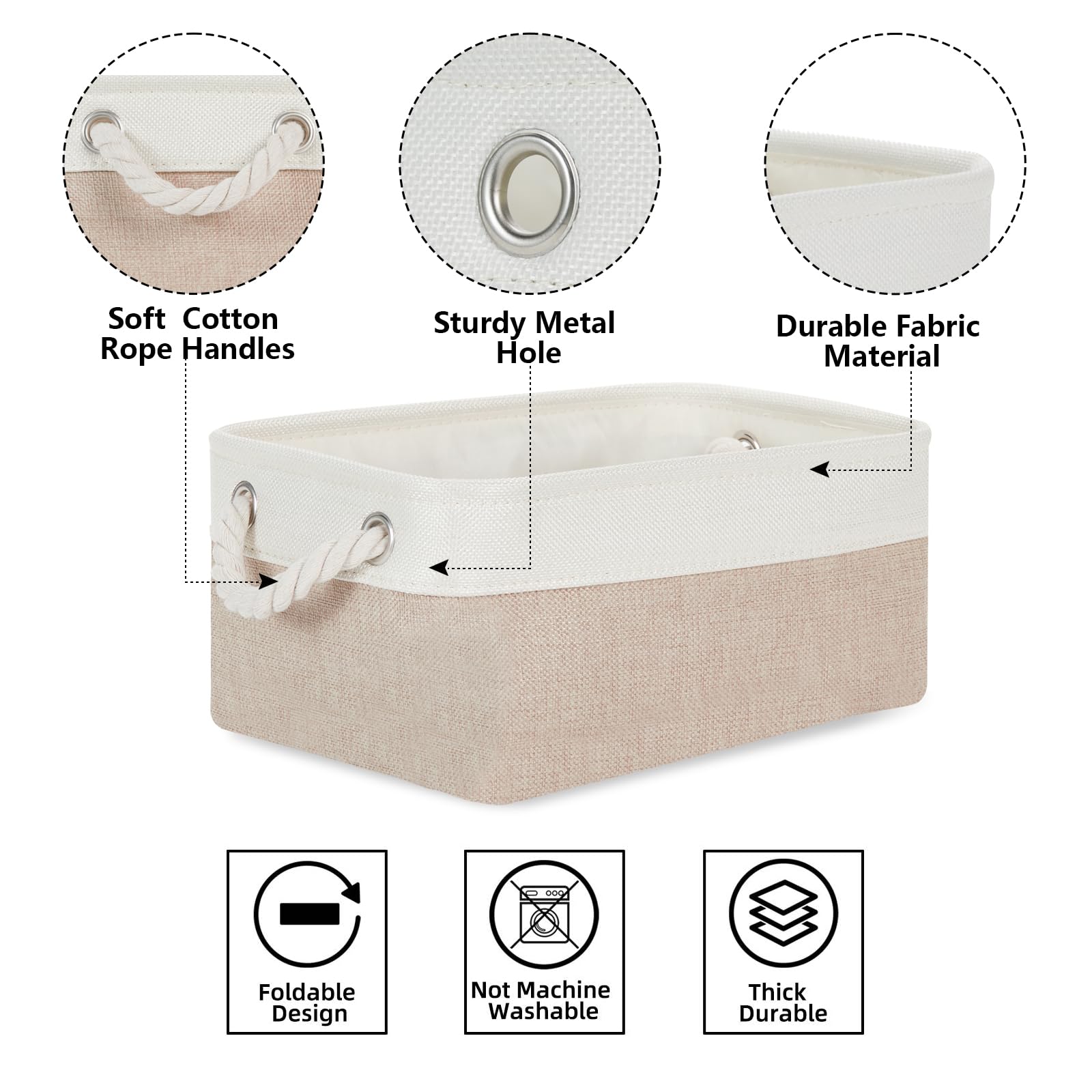 Bidtakay multi-purpose storage bins organize toys and clothes.