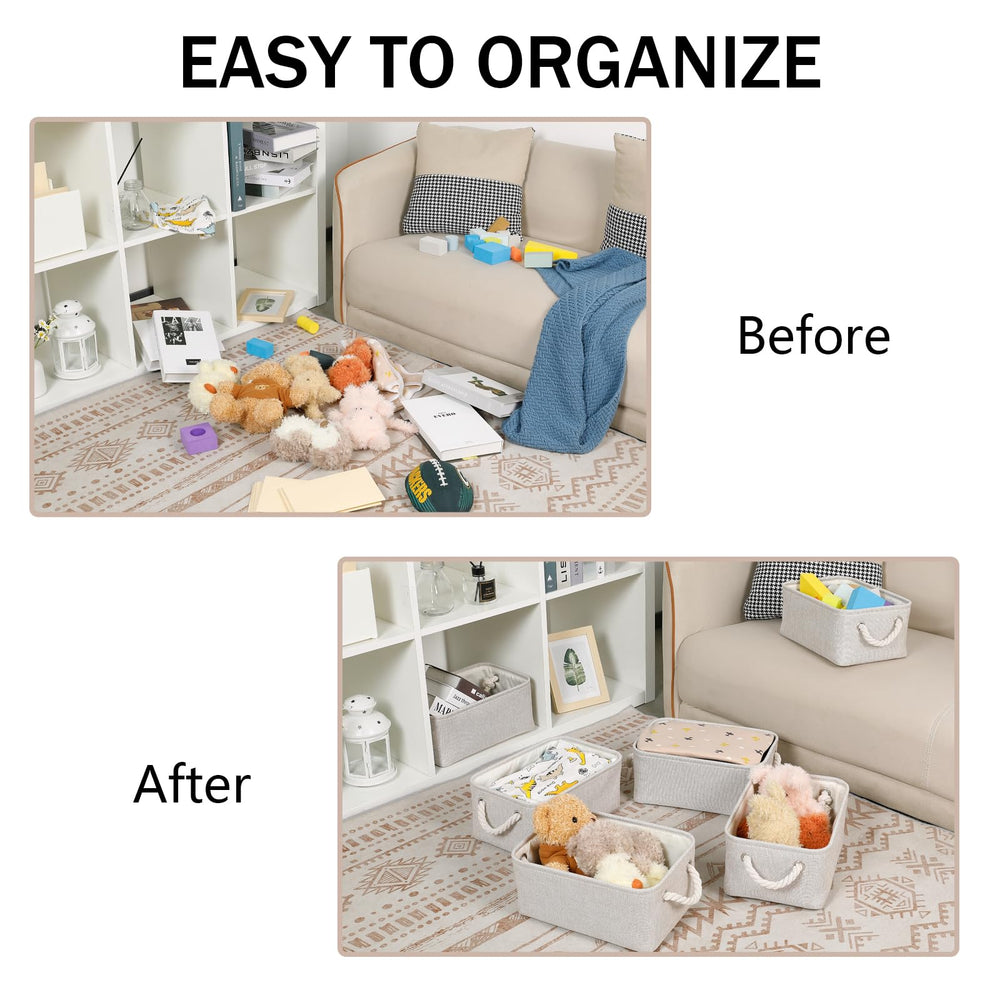 Bidtakay closet clothes storage basket keeps outfits easy to reach.