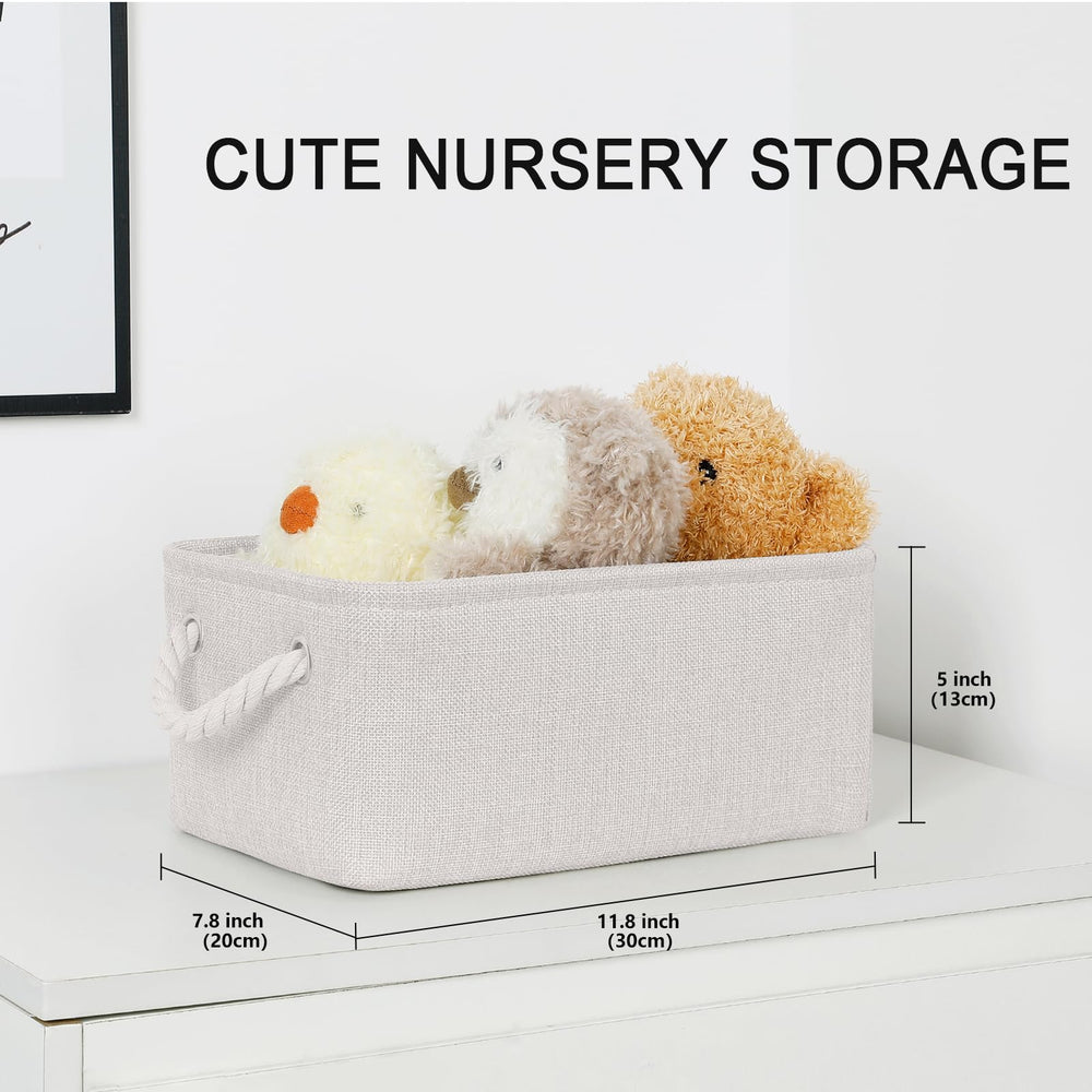 Bidtakay linen and blanket storage basket keeps textiles organized.