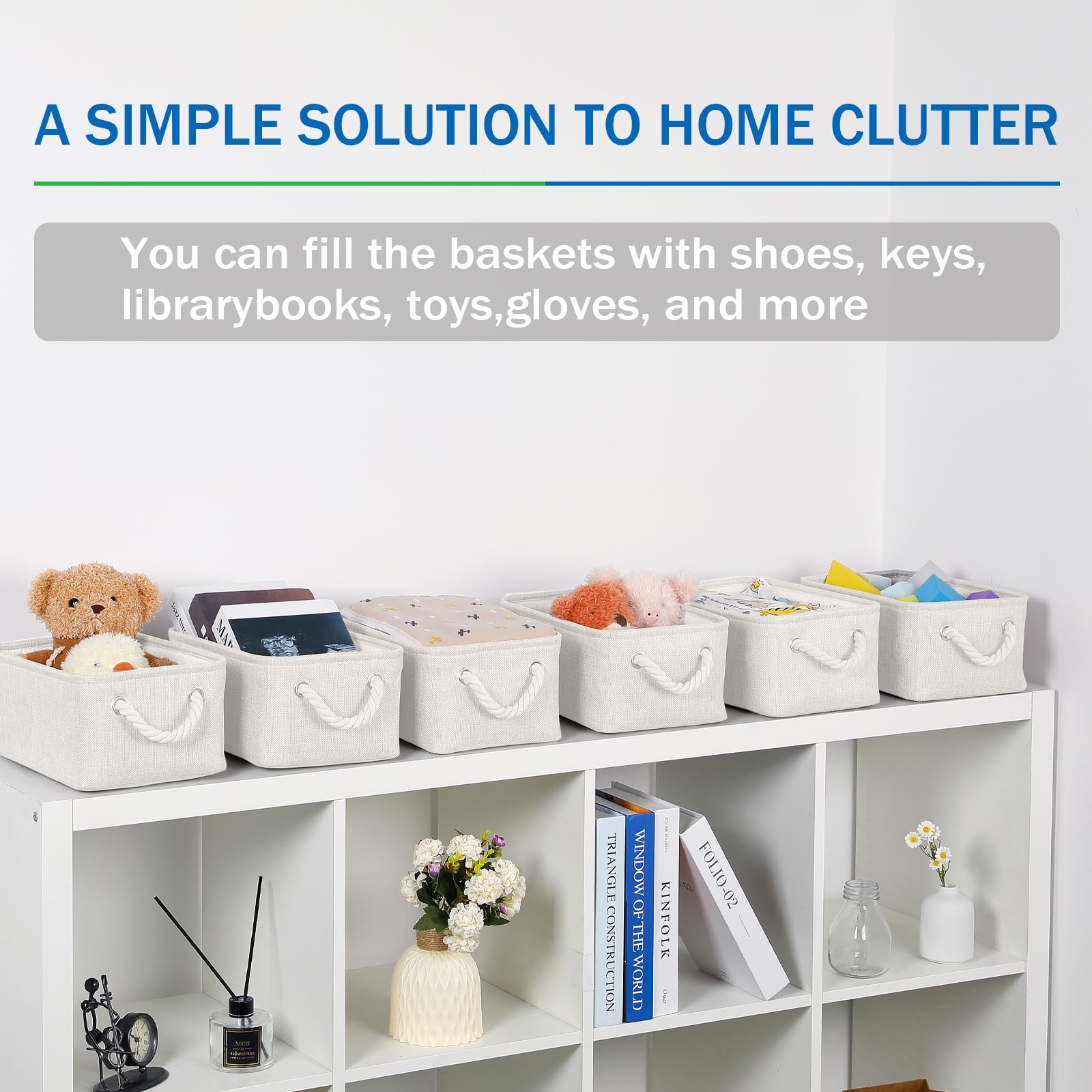 Bidtakay soft cotton rope handles basket demonstrates easy portability.