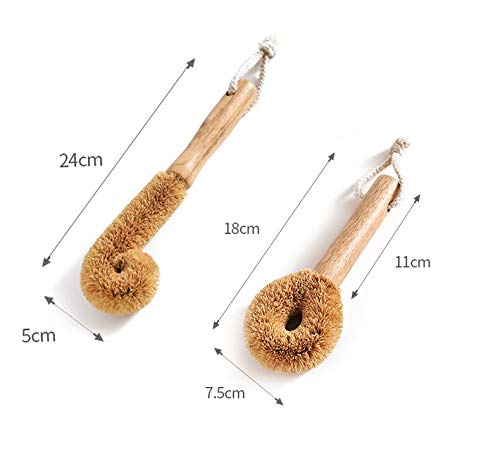 BIEAEIA bottle cleaning brush with angle head eases hard-to-reach corners.