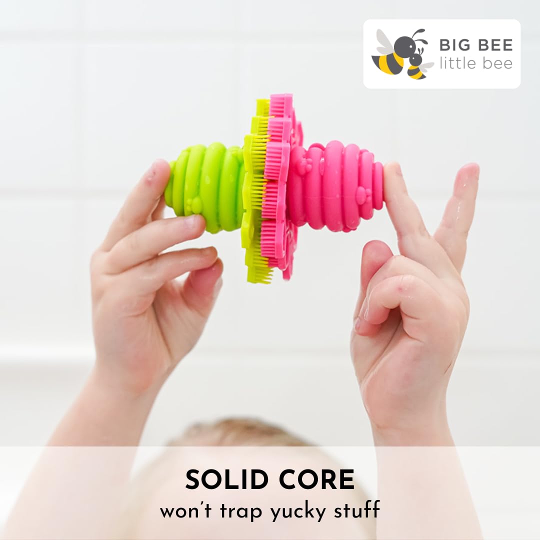 Big Bee, Little Bee BPA-free silicone is safe for kids during bath time.