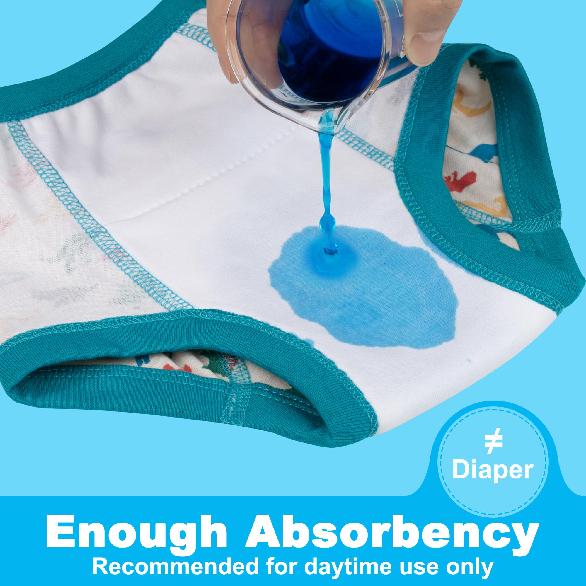 BIG ELEPHANT machine-washable design demonstrates reusable potty training pants.