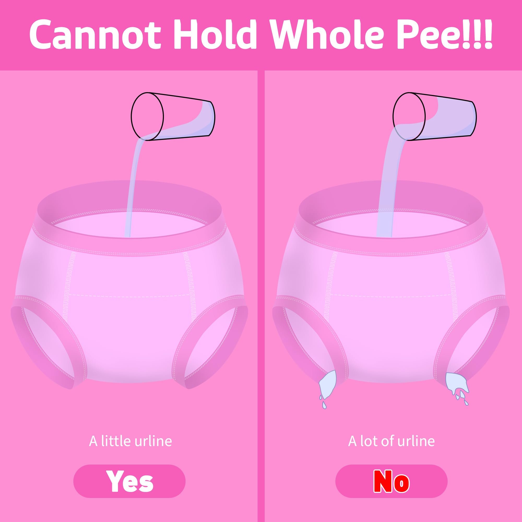 BIG ELEPHANT potty training pants absorbent cotton padding provides leak protection during learning