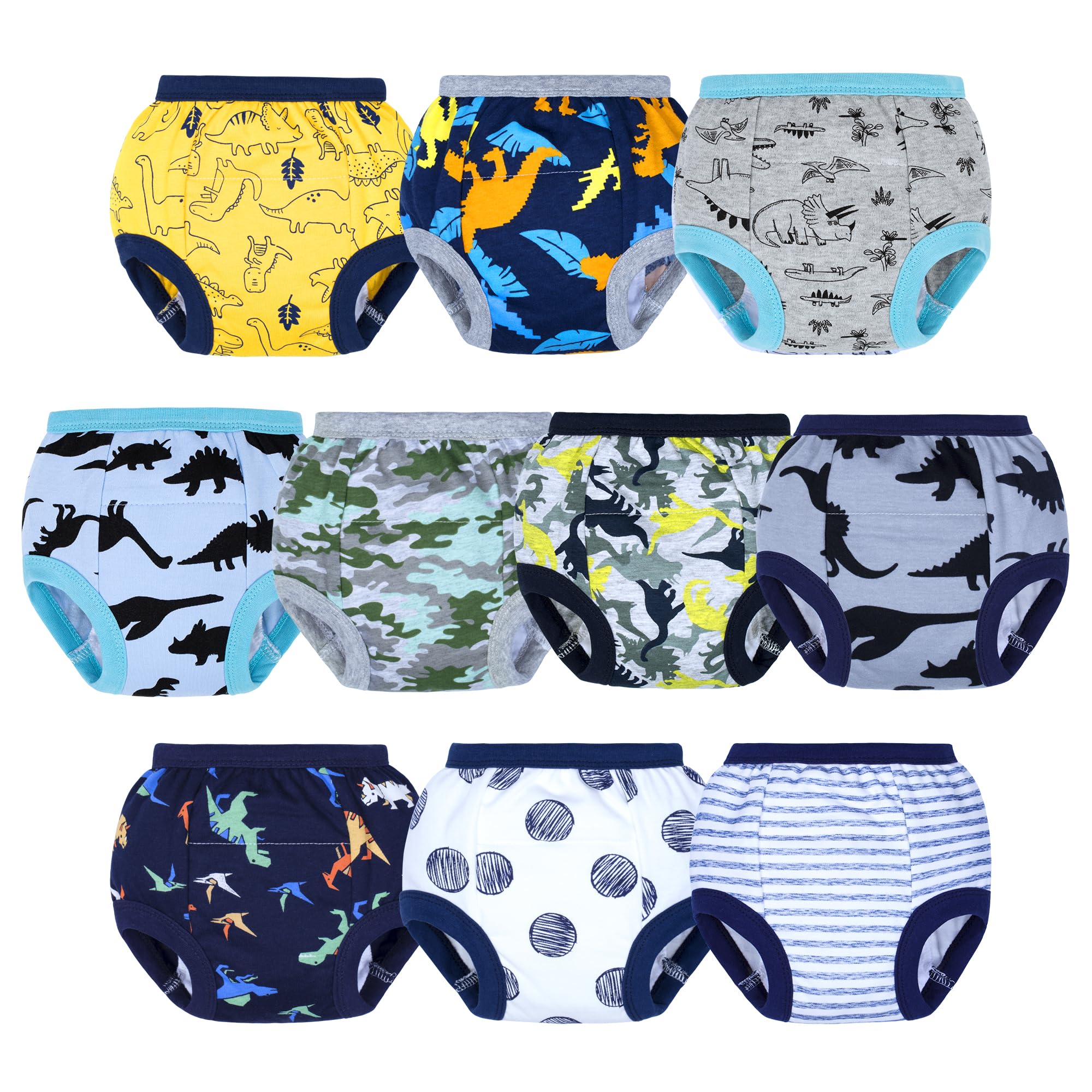 BIG ELEPHANT potty training underwear dinosaur party pack front view for toddler independence.