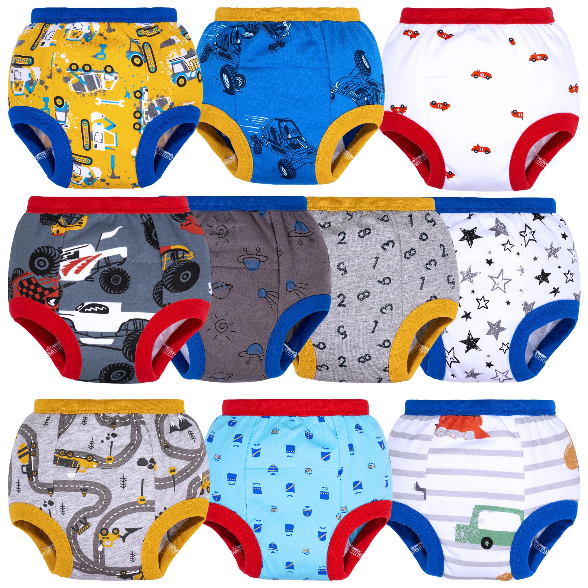 BIG ELEPHANT toddler potty-training pants pack front view for transitional underwear.