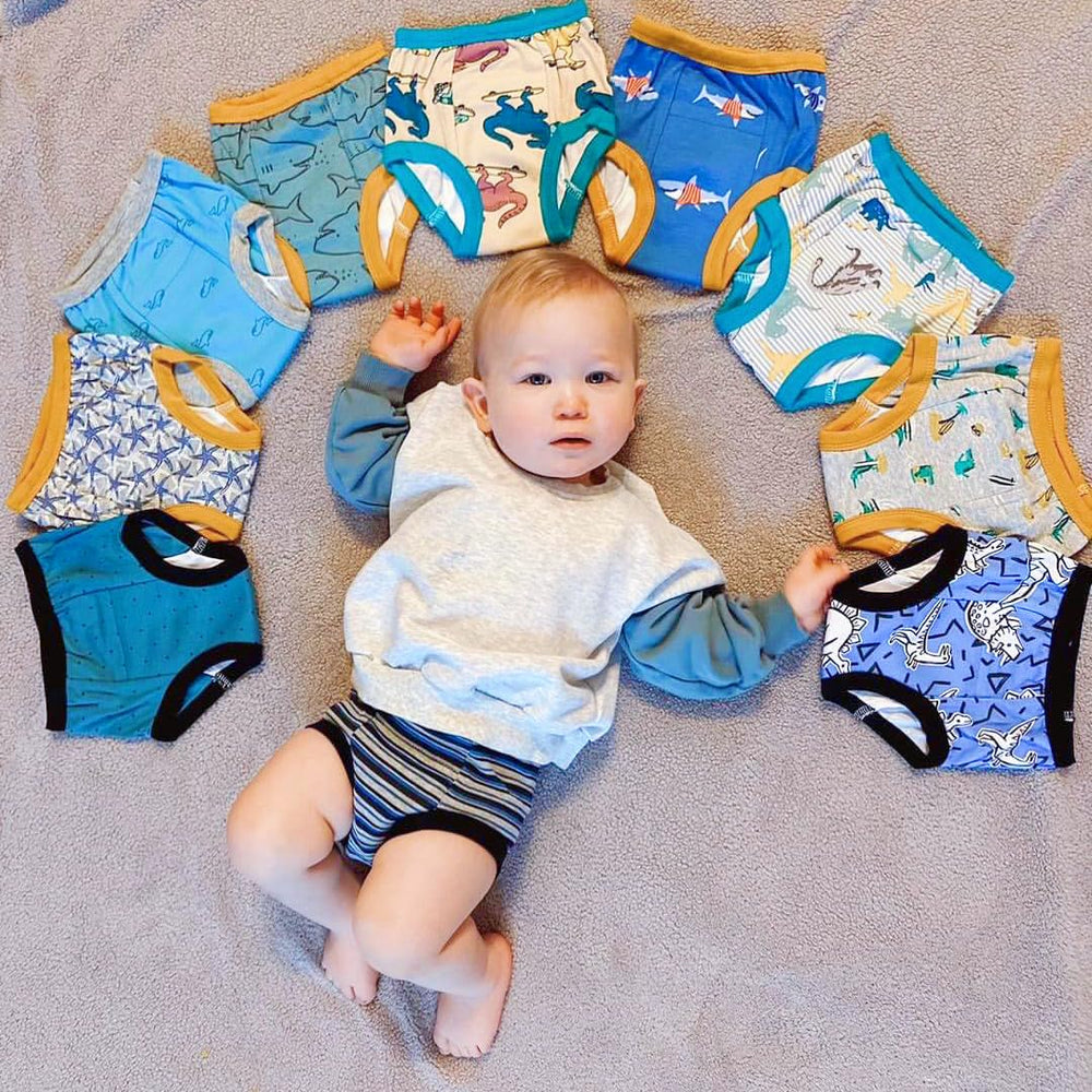 Big Elephant training pants 100% cotton close-up highlights soft fabric for gentle skin.