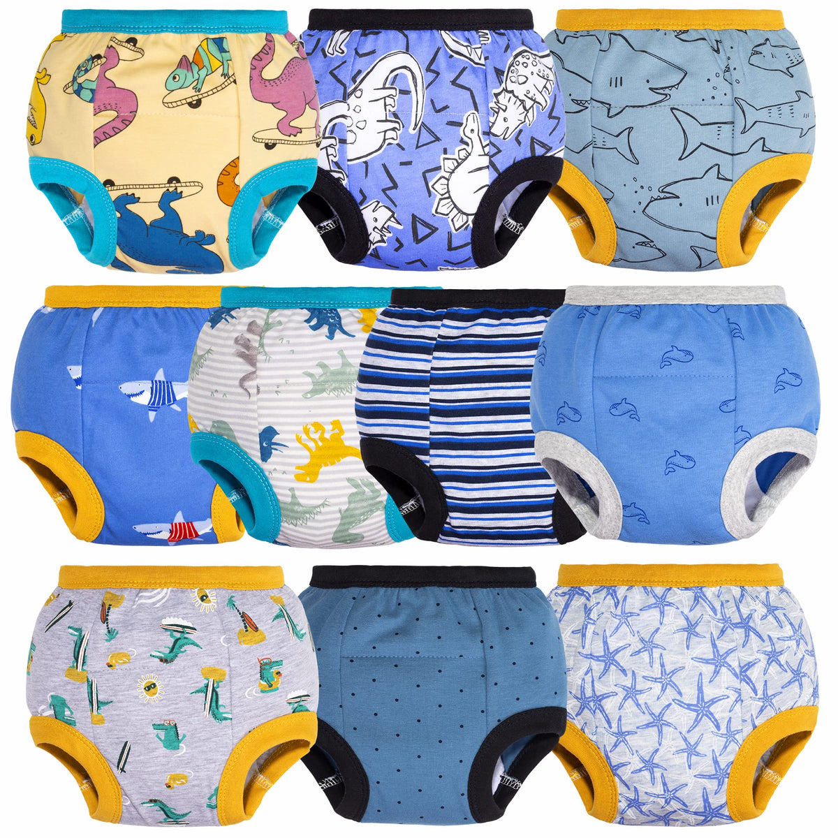 Big Elephant training pants 10-pack in package support daytime toilet training readiness.