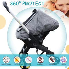 BigHippo inner Minky Dot fabric provides a soft, skin-friendly touch for baby.
