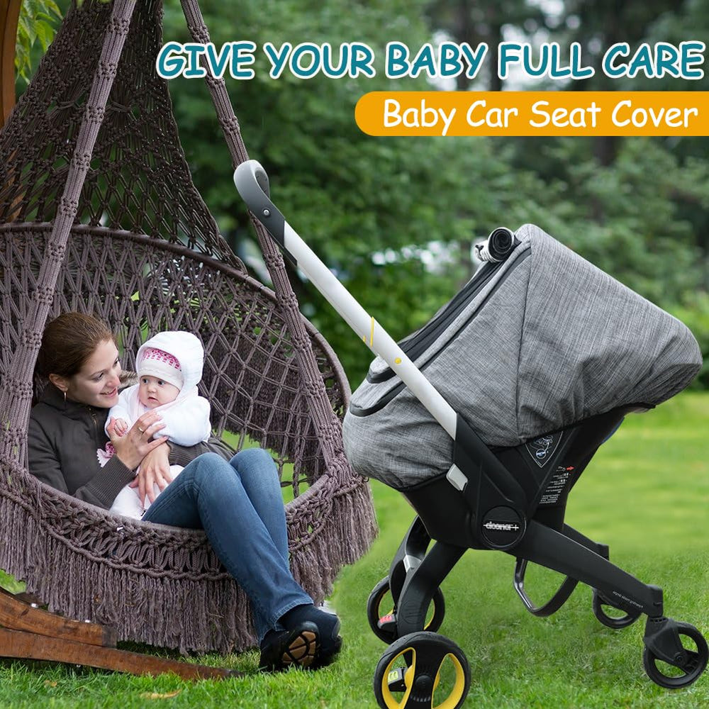 BigHippo car seat cover unzips for quick access without removal.