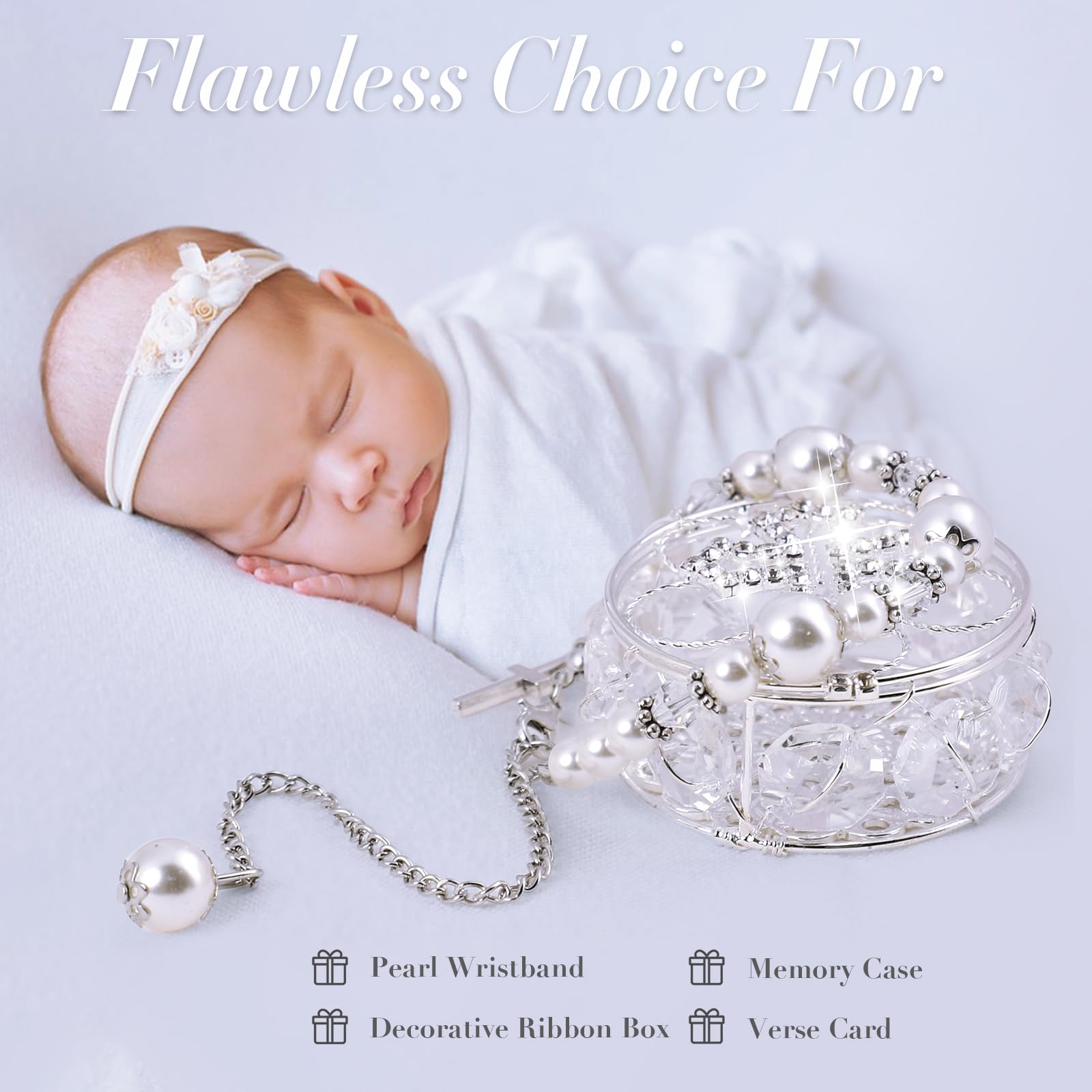 BigPig elegant gift box open showcasing christening presentation.
