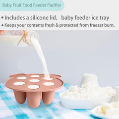 BigSpinach silicone fruit feeder teether filled with soft fruit for teething