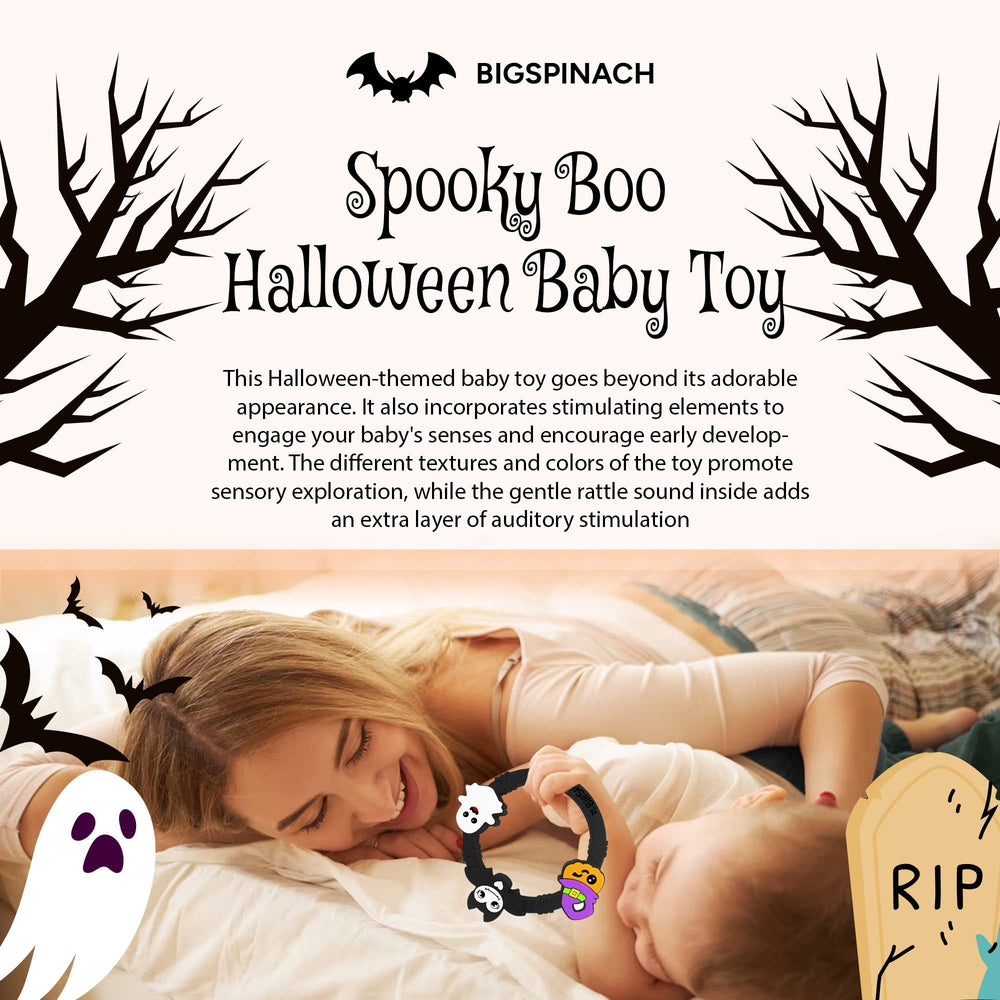 BIGSPINACH teether uses safe non-toxic materials for worry-free mouthing.