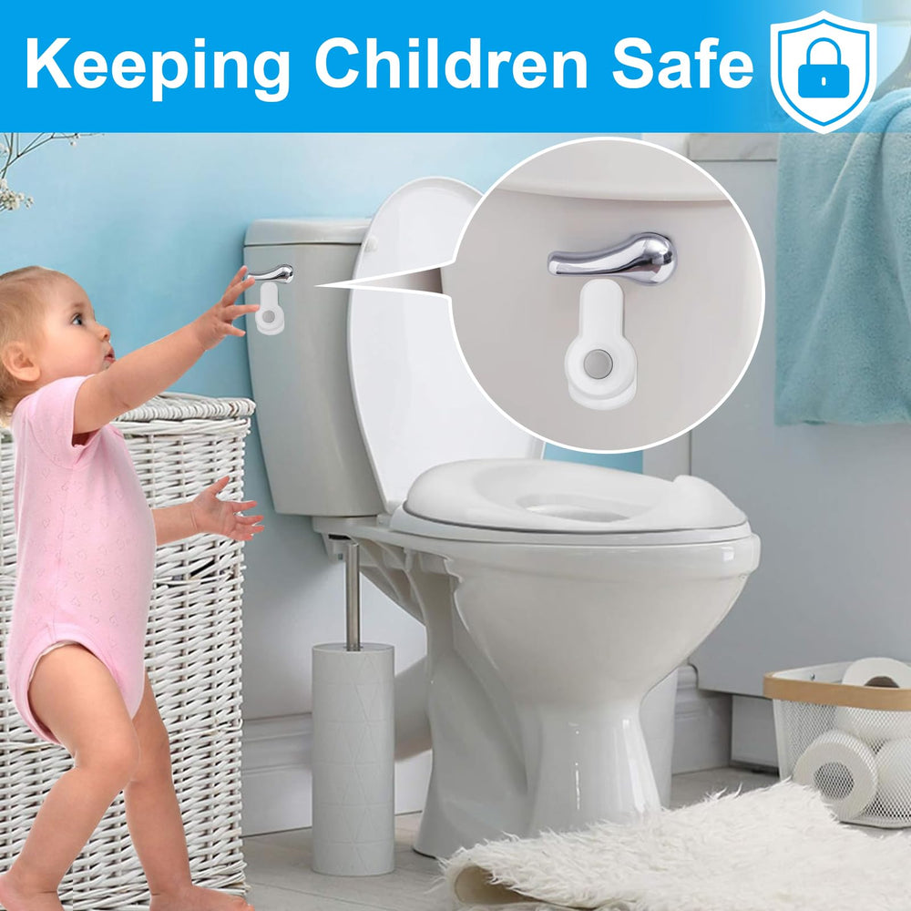 BiKontrun toilet lock adhesive-back mounting for secure installation