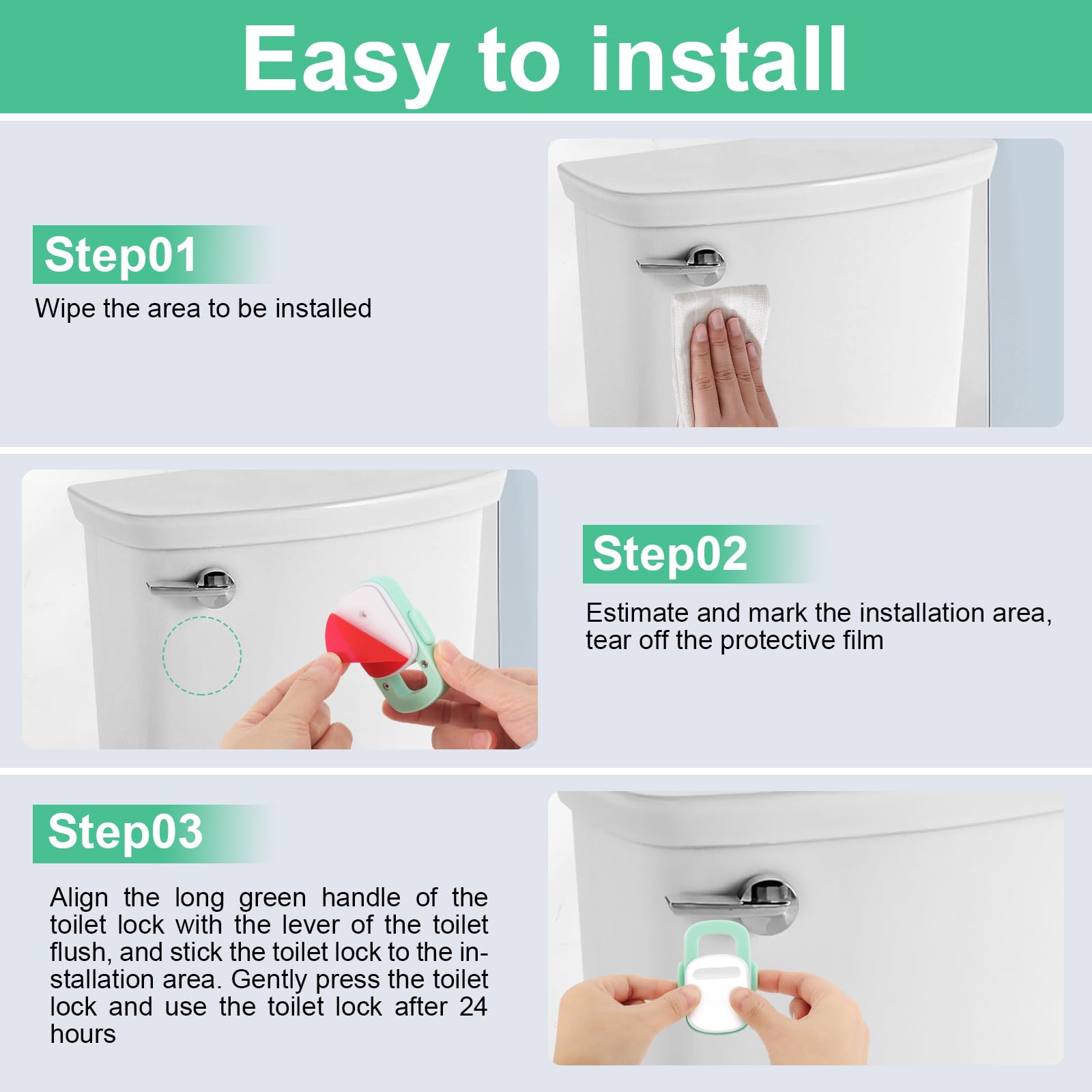 BiKontrun toilet lock color-scheme blends with bathroom decor for seamless integration.