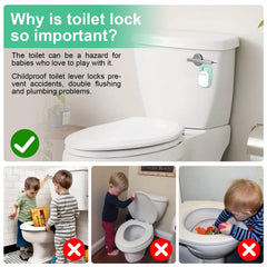 BiKontrun toilet lock smooth-edge design reduces accidental bumps during use.