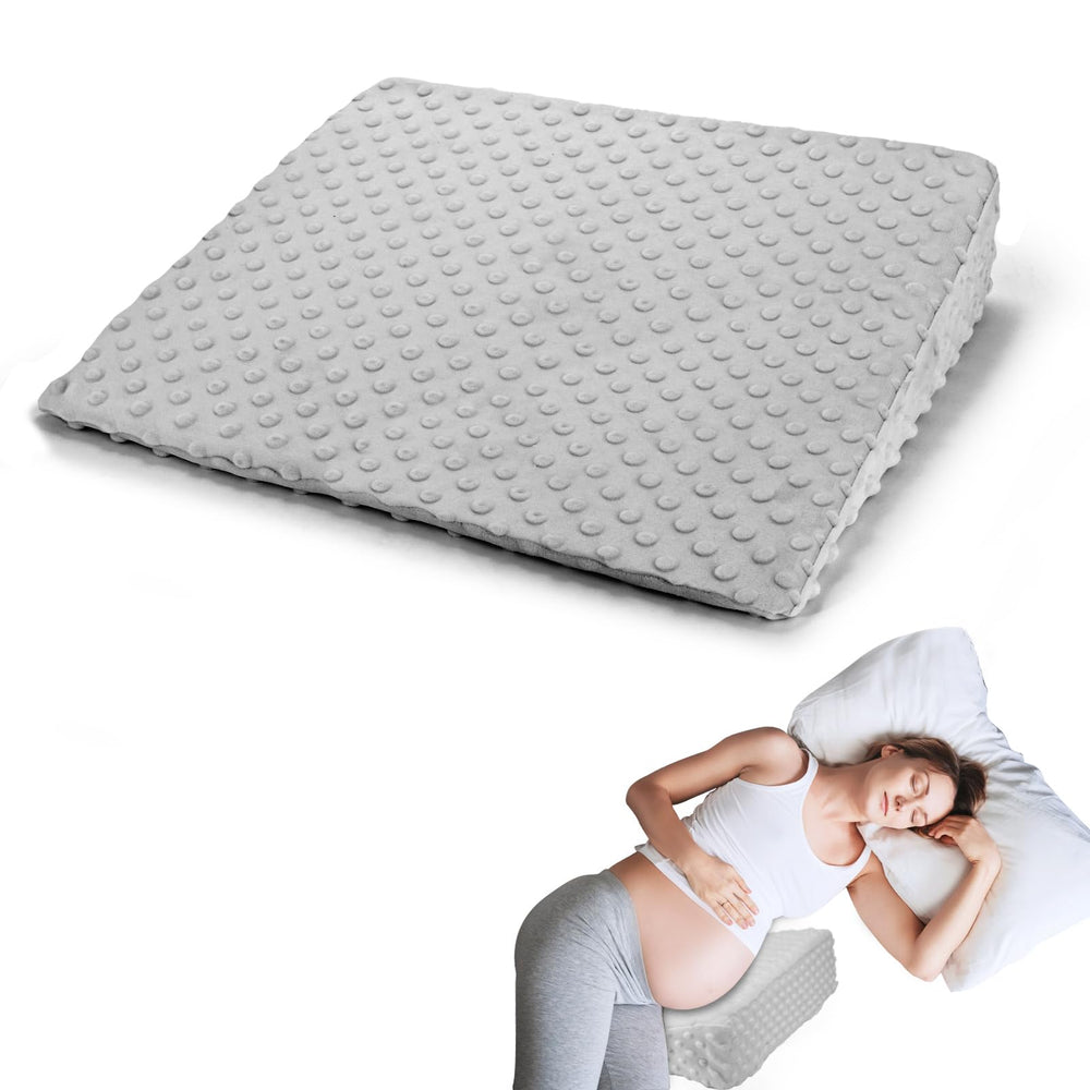 BiKontrun wedge pillow belly support for side sleeping comfort.