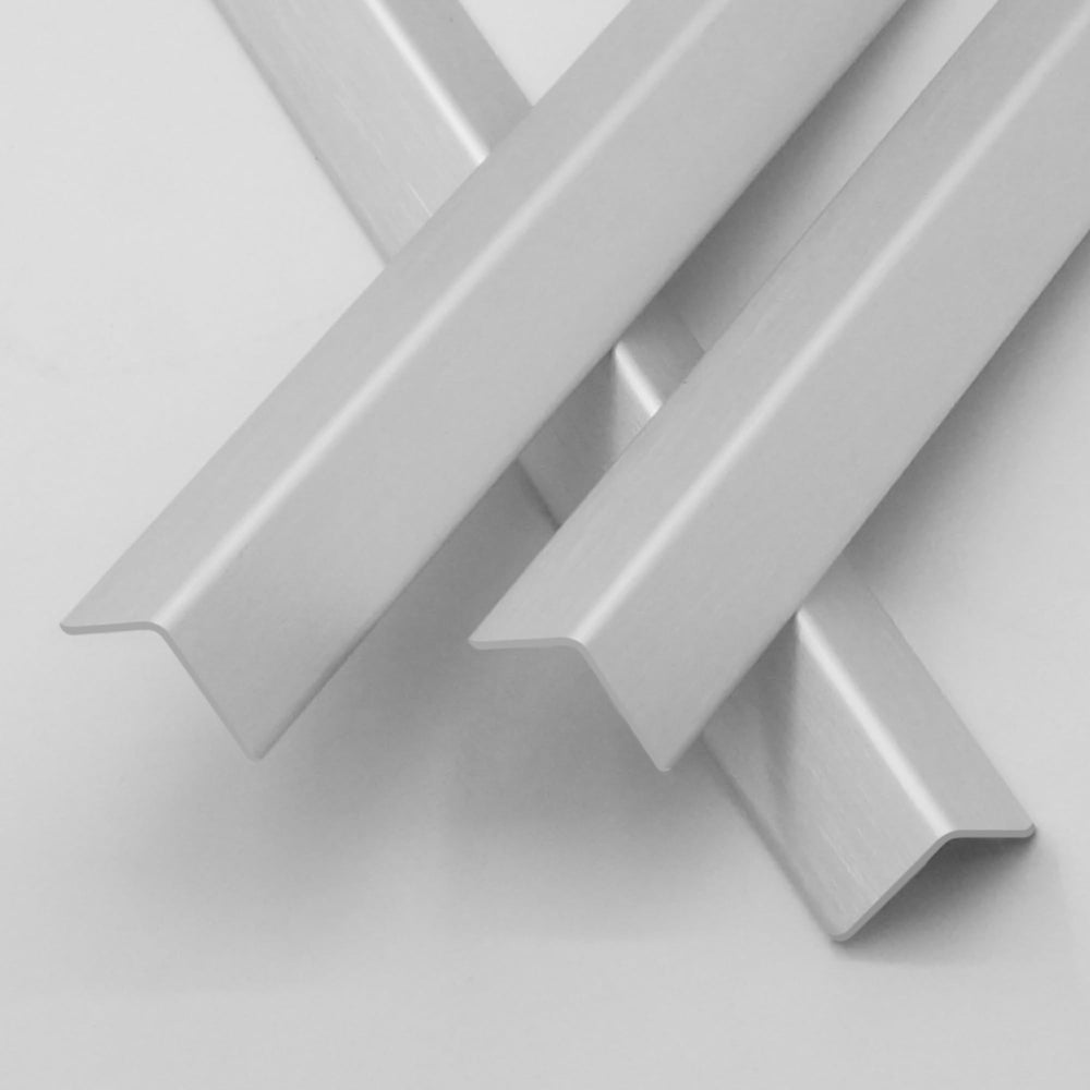 Bikykose corner protector close-up reveals smooth aluminum edge and rounded corners