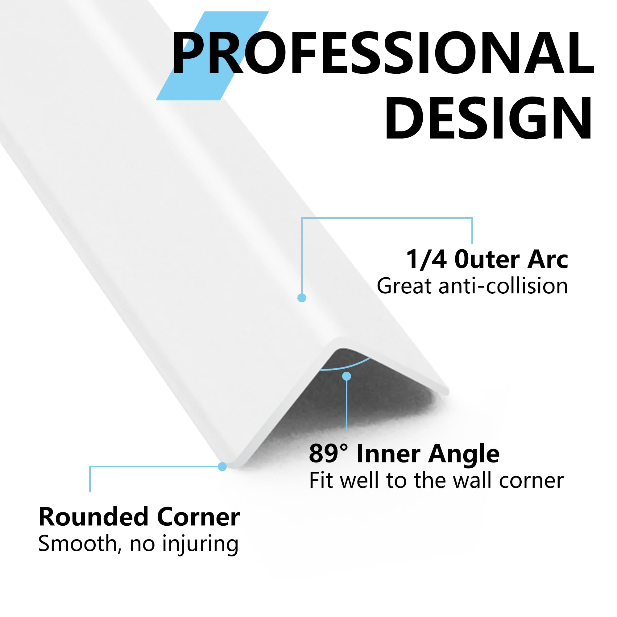 Bikykose silver corner protector multi-use fits furniture and walls for edge protection.