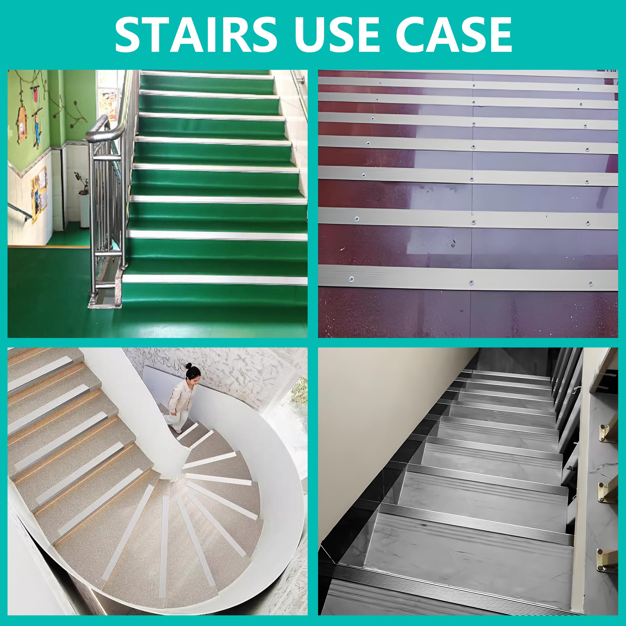 Bikykose edge protection installed on stairs demonstrates seamless, waterproof trim