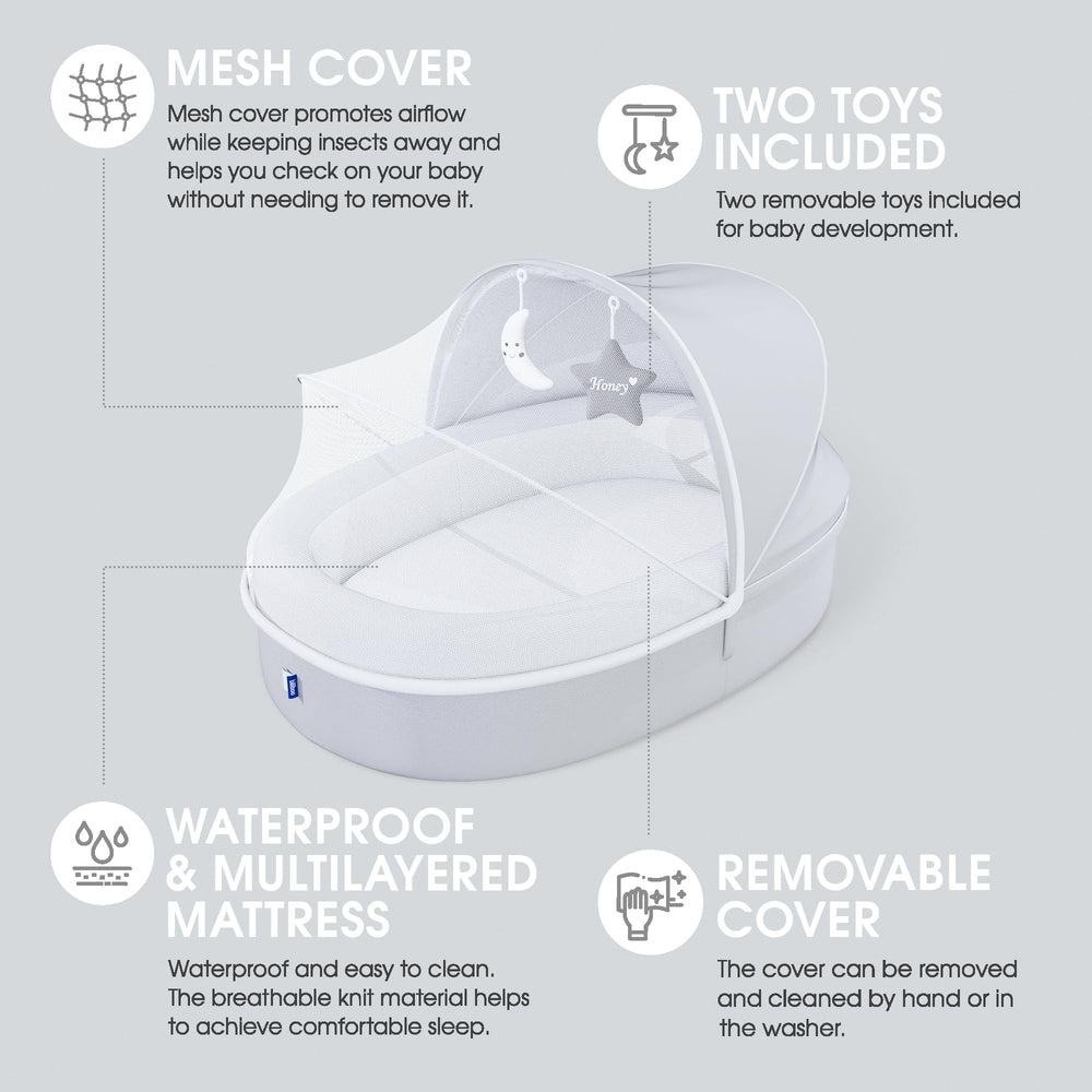 Biliboo lounger features waterproof mattress for safe, spill-friendly naps.