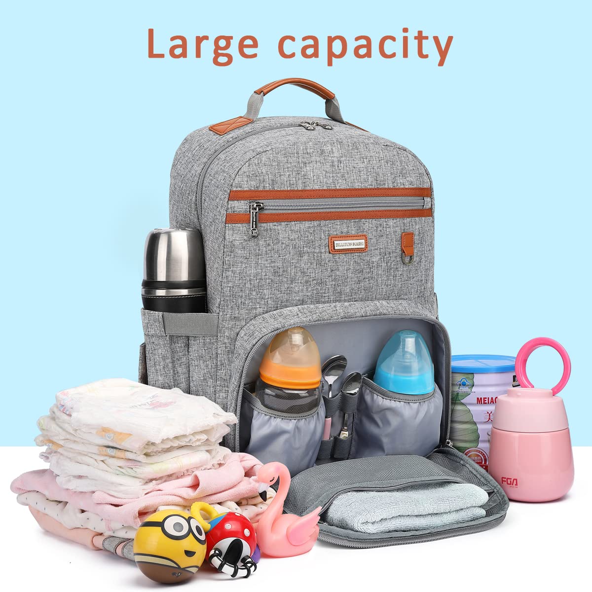 BILLITON MASHI grey option fits dads with clean lines and practical design.