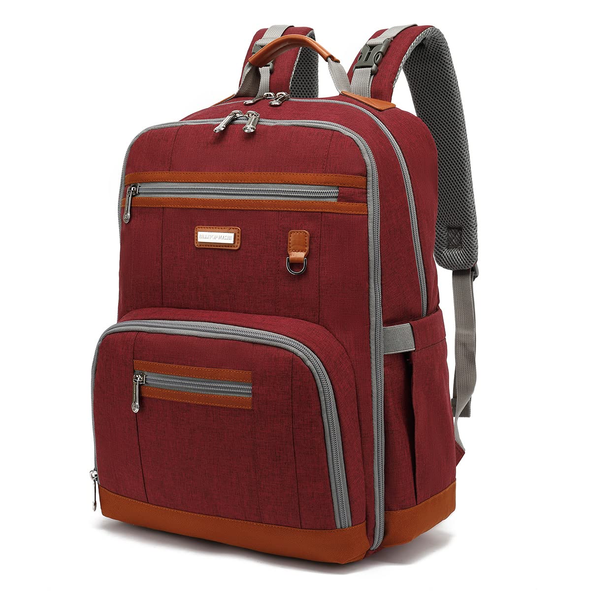 BILLITON MASHI diaper bag backpack main compartment organized for quick access and stress-free outings.