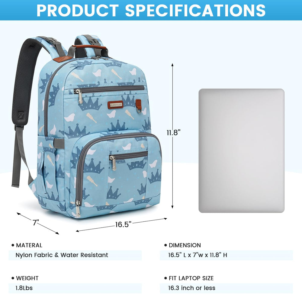 Billiton Mashi diaper bag backpack fixed stroller straps for hands-free travel