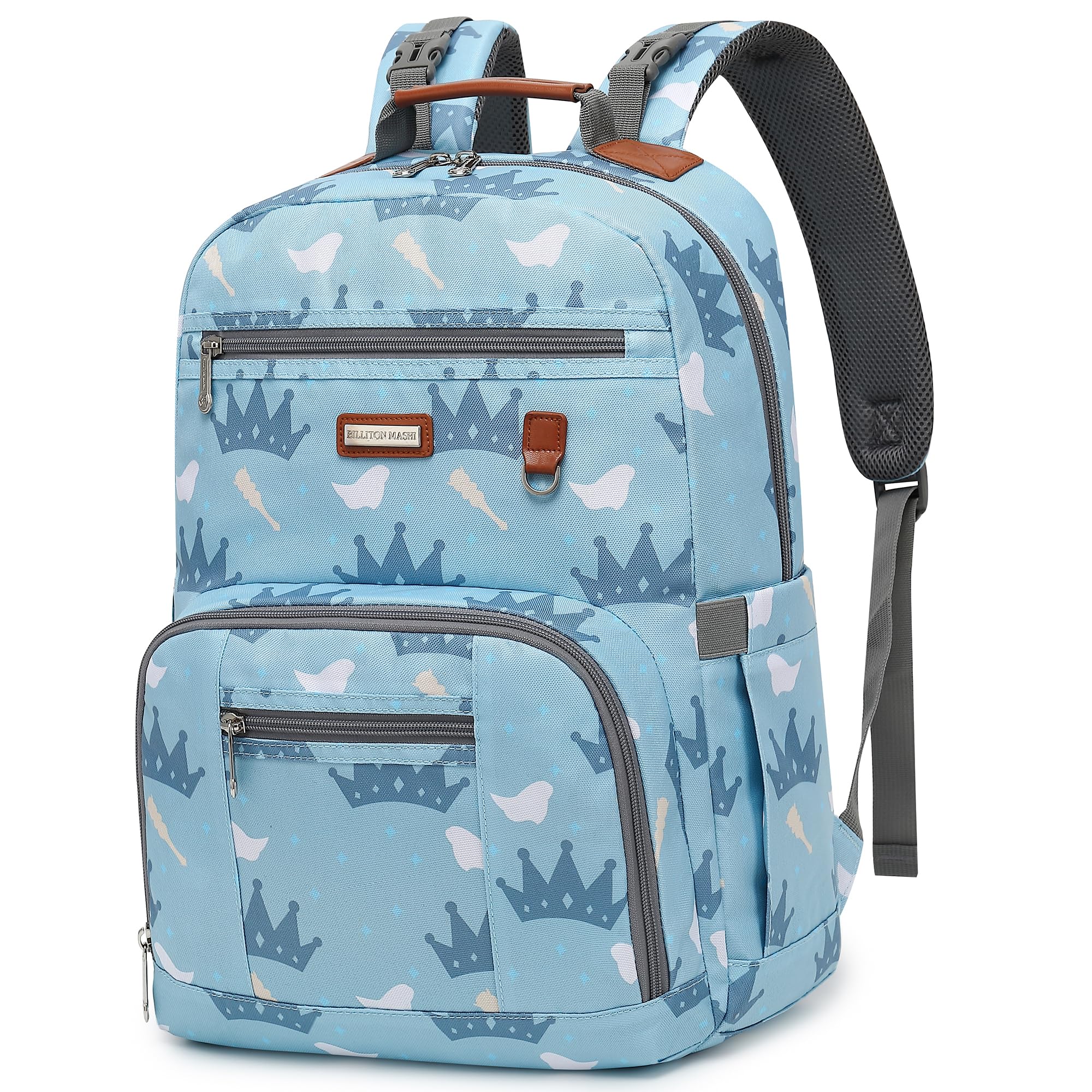 Billiton Mashi diaper bag backpack close-up of waterproof fabric for everyday use