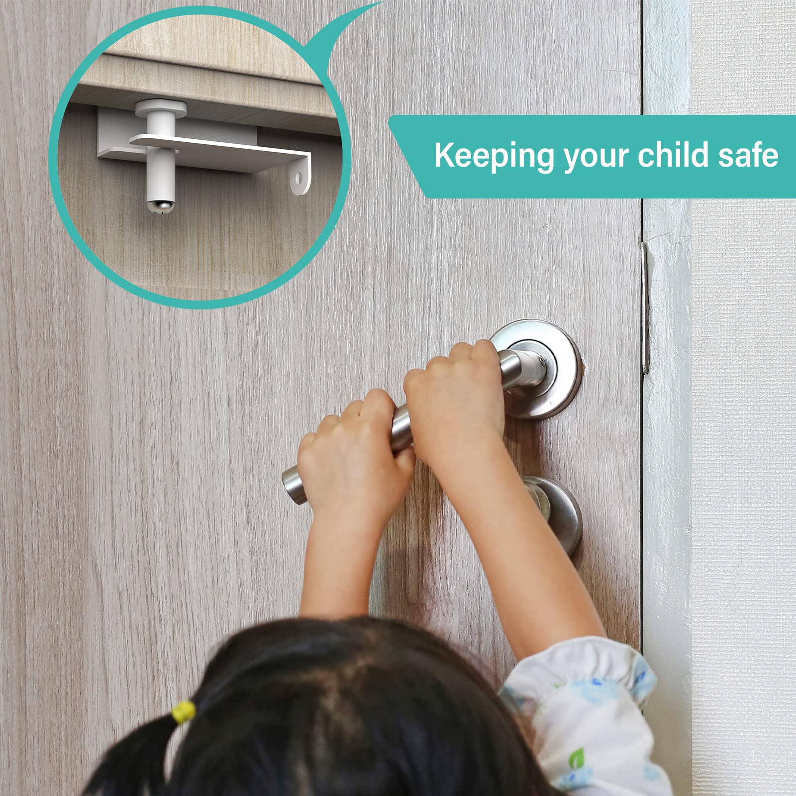 BILLROAD four-pack packaging displays value for multiple rooms and doors.
